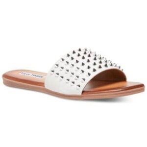 68. Madden Girl White Studded Sandals